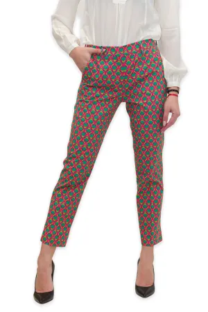 Weekend Max Mara Motif Printed Cigarette Trousers