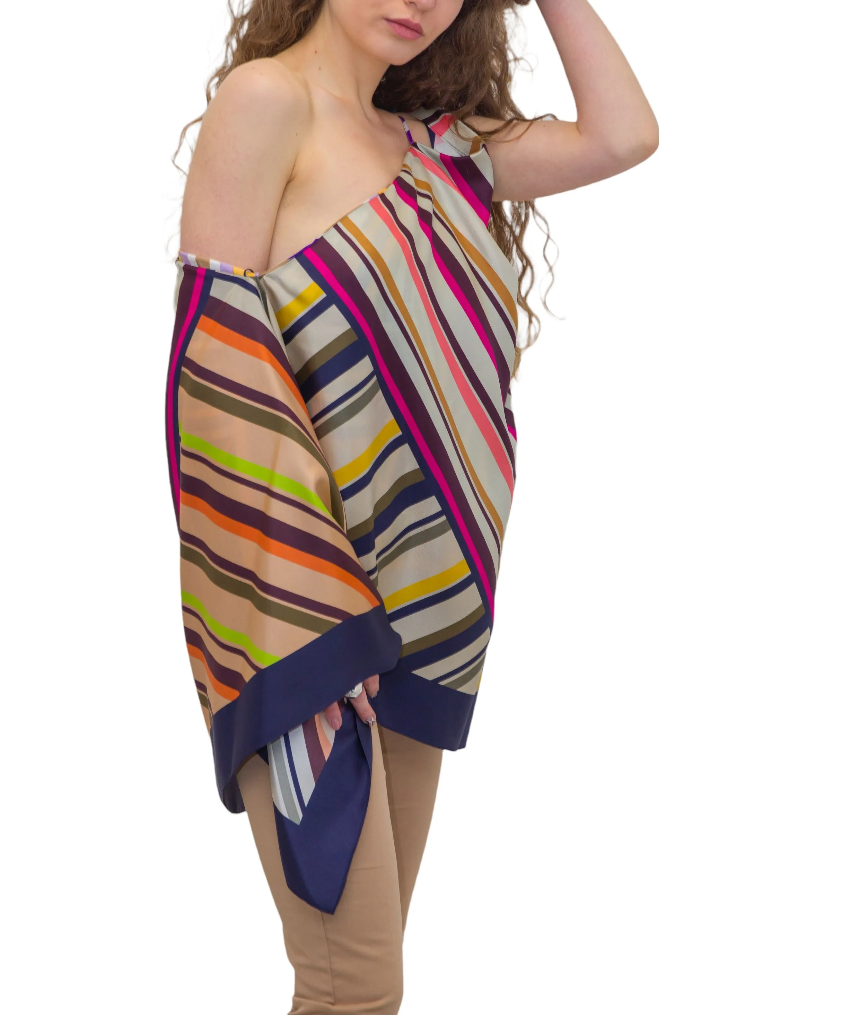 Weekend Max Mara One-Shoulder Twill Top