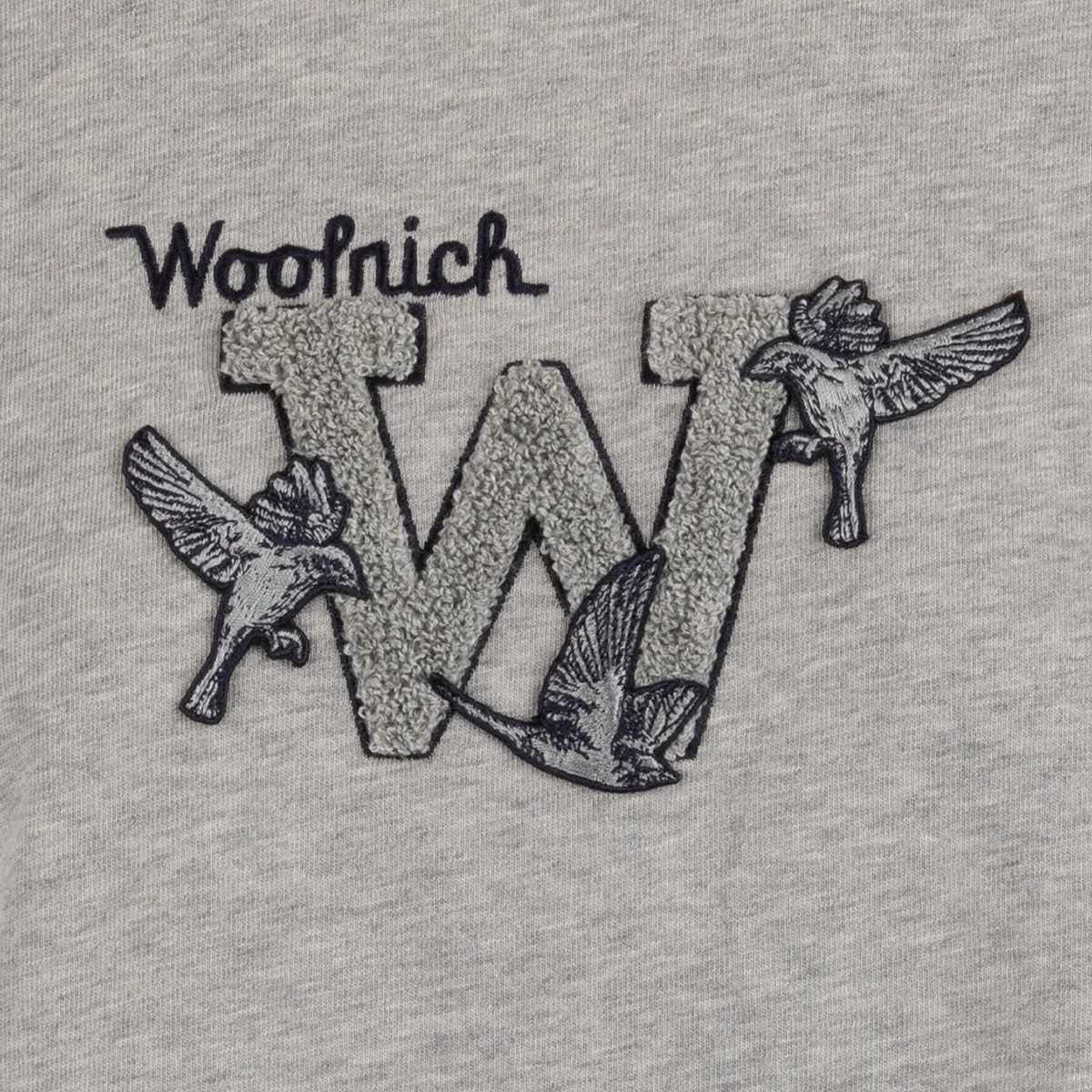 Woolrich Logo Embroidered Crewneck T-Shirt