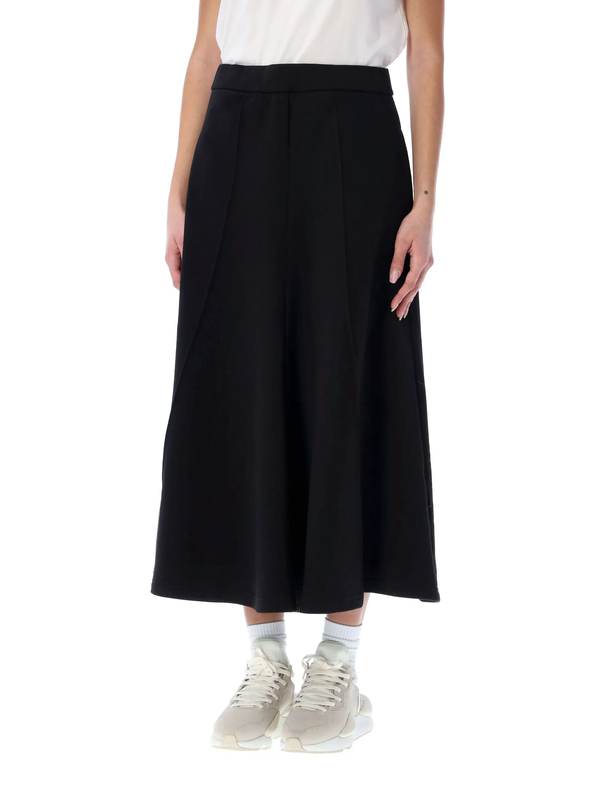 Y-3 High Waist Panelled Midi Skirt