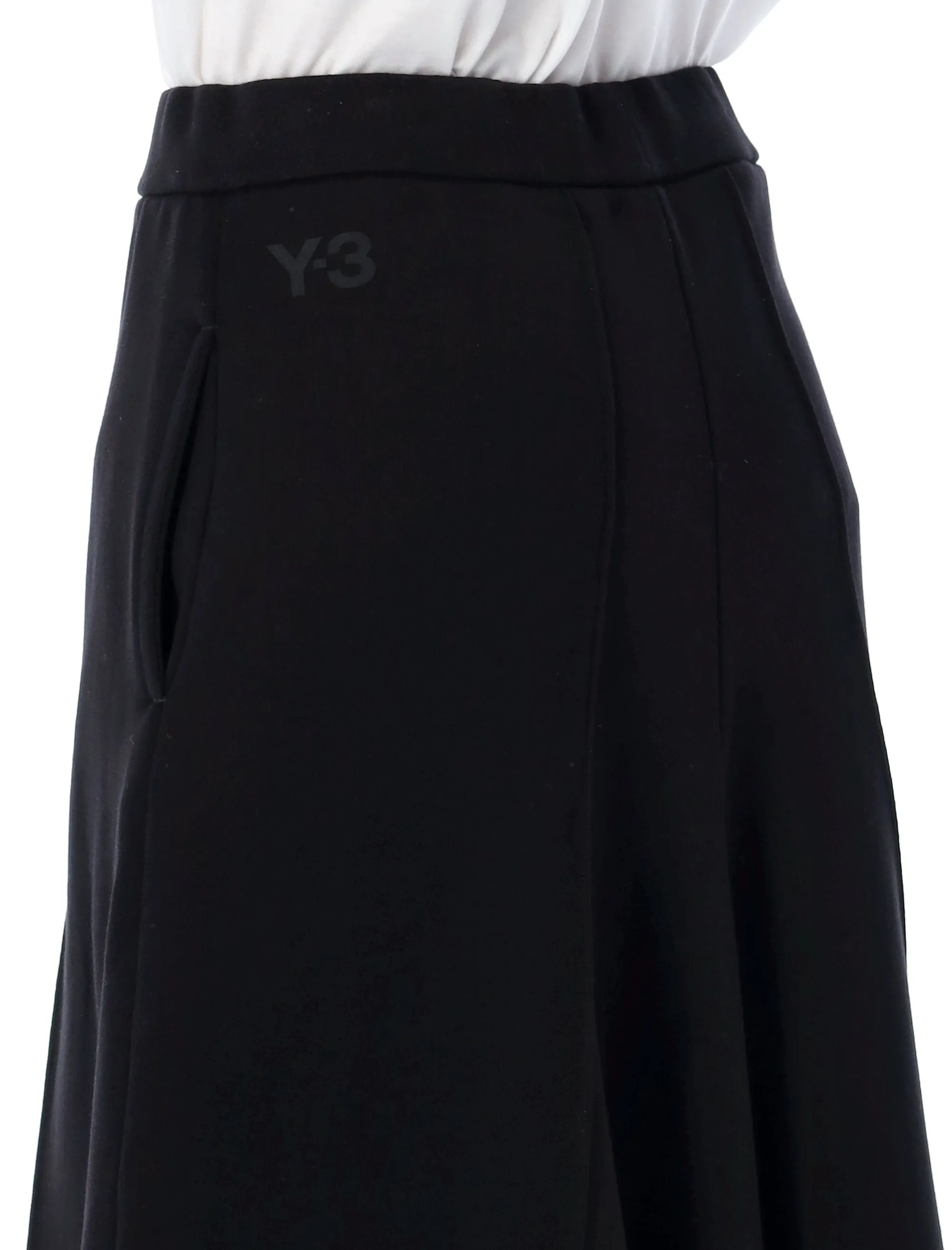 Y-3 High Waist Panelled Midi Skirt