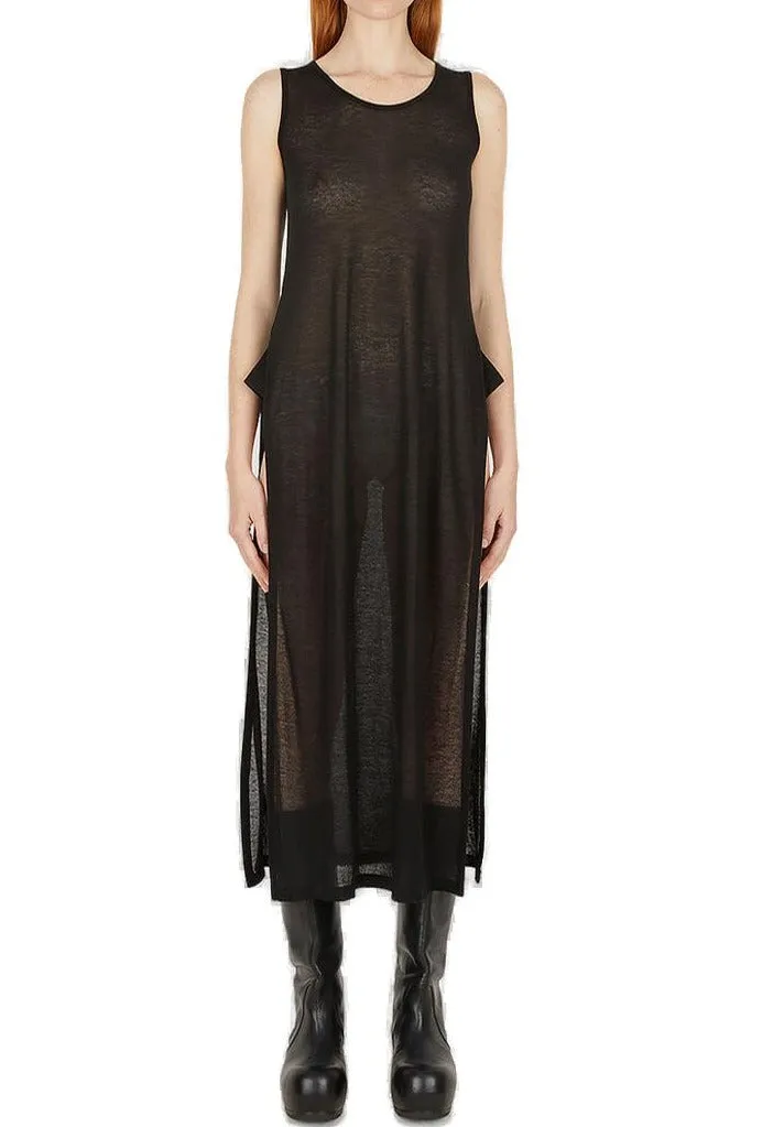 Yohji Yamamoto Voile Sleeveless Split Dress