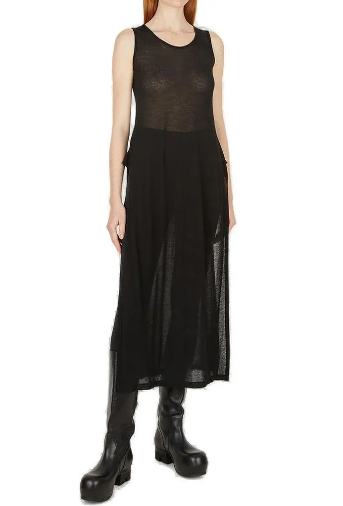 Yohji Yamamoto Voile Sleeveless Split Dress
