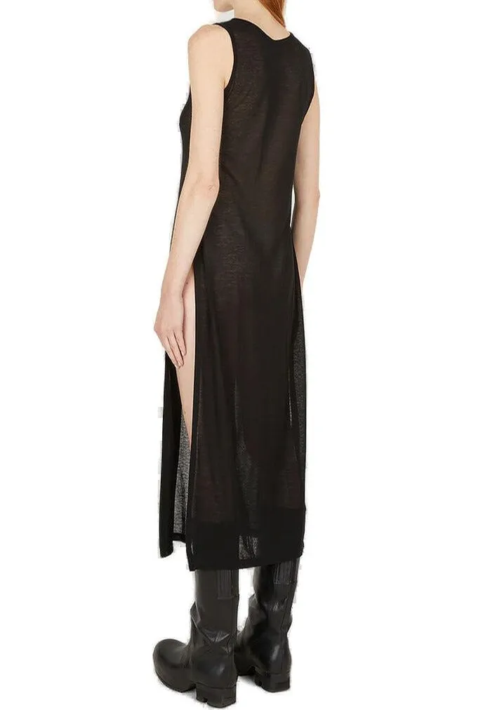 Yohji Yamamoto Voile Sleeveless Split Dress