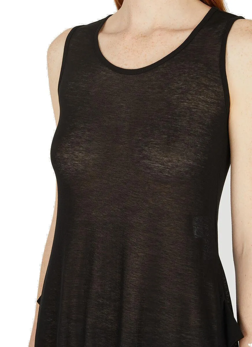 Yohji Yamamoto Voile Sleeveless Split Dress