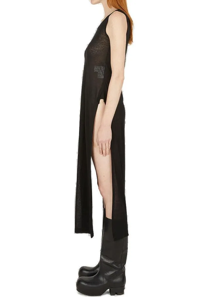 Yohji Yamamoto Voile Sleeveless Split Dress