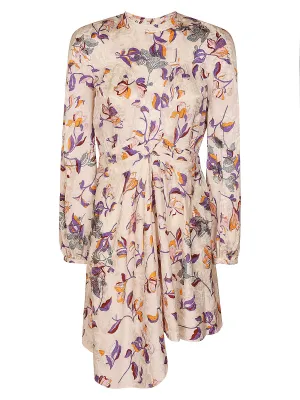 Zadig & Voltaire Floral Printed Asymmetric Dress