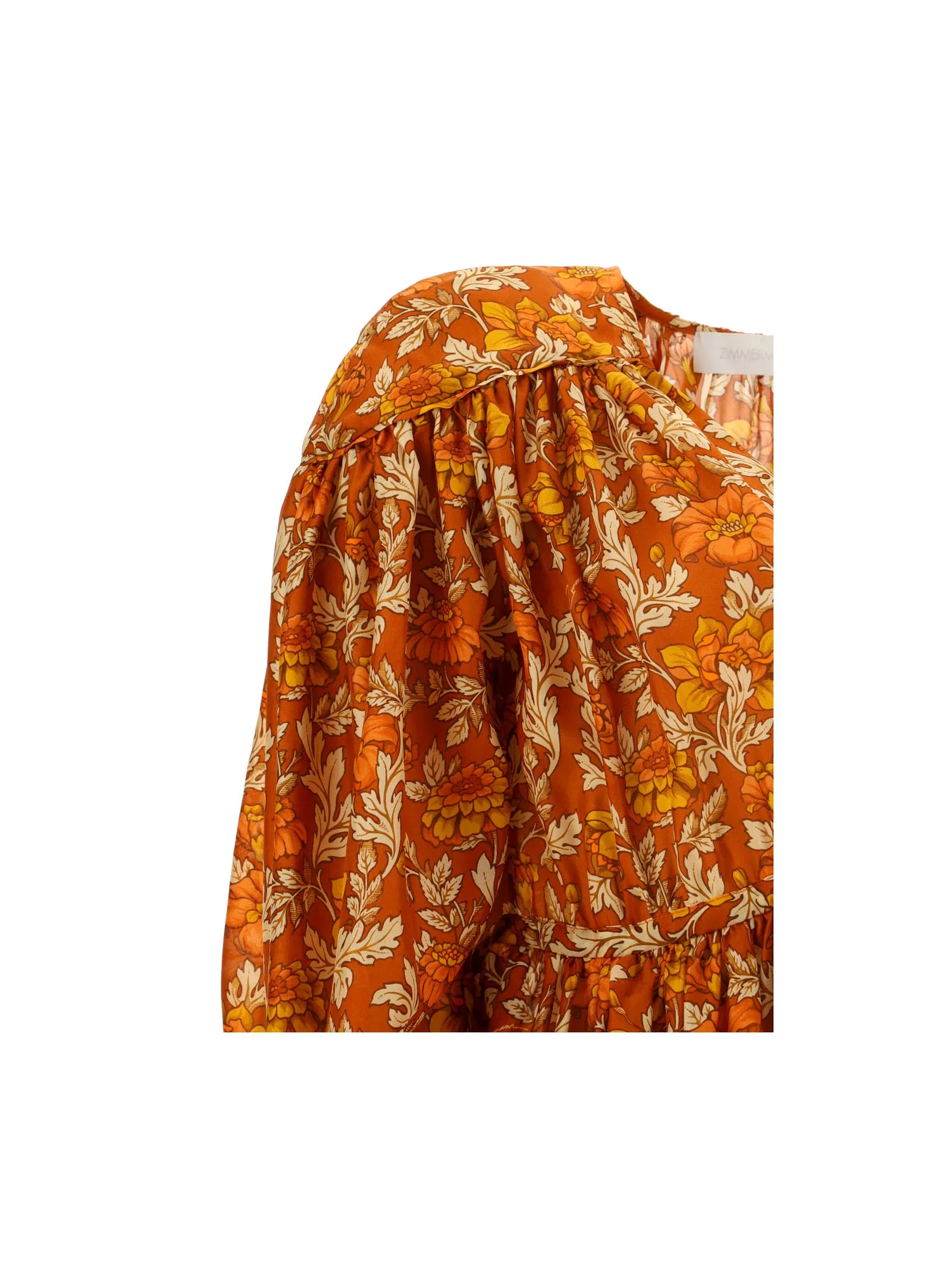 Zimmermann All-Over Printed V-Neck Dress