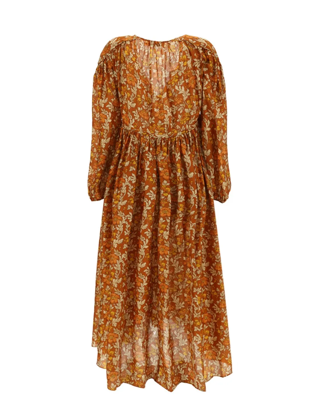 Zimmermann All-Over Printed V-Neck Dress