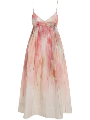 Zimmermann Dancer Empire Waist Midi Dress