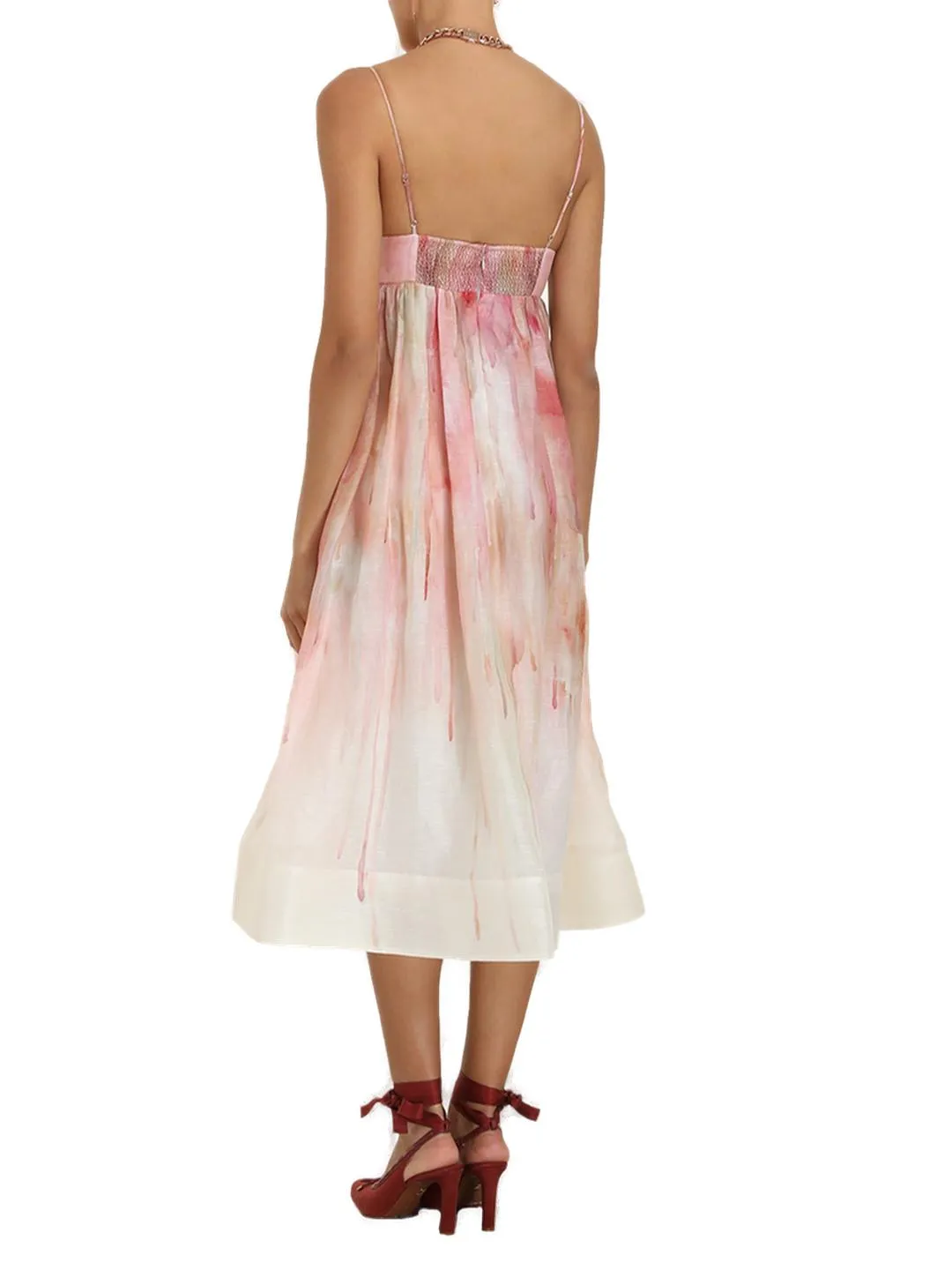 Zimmermann Dancer Empire Waist Midi Dress