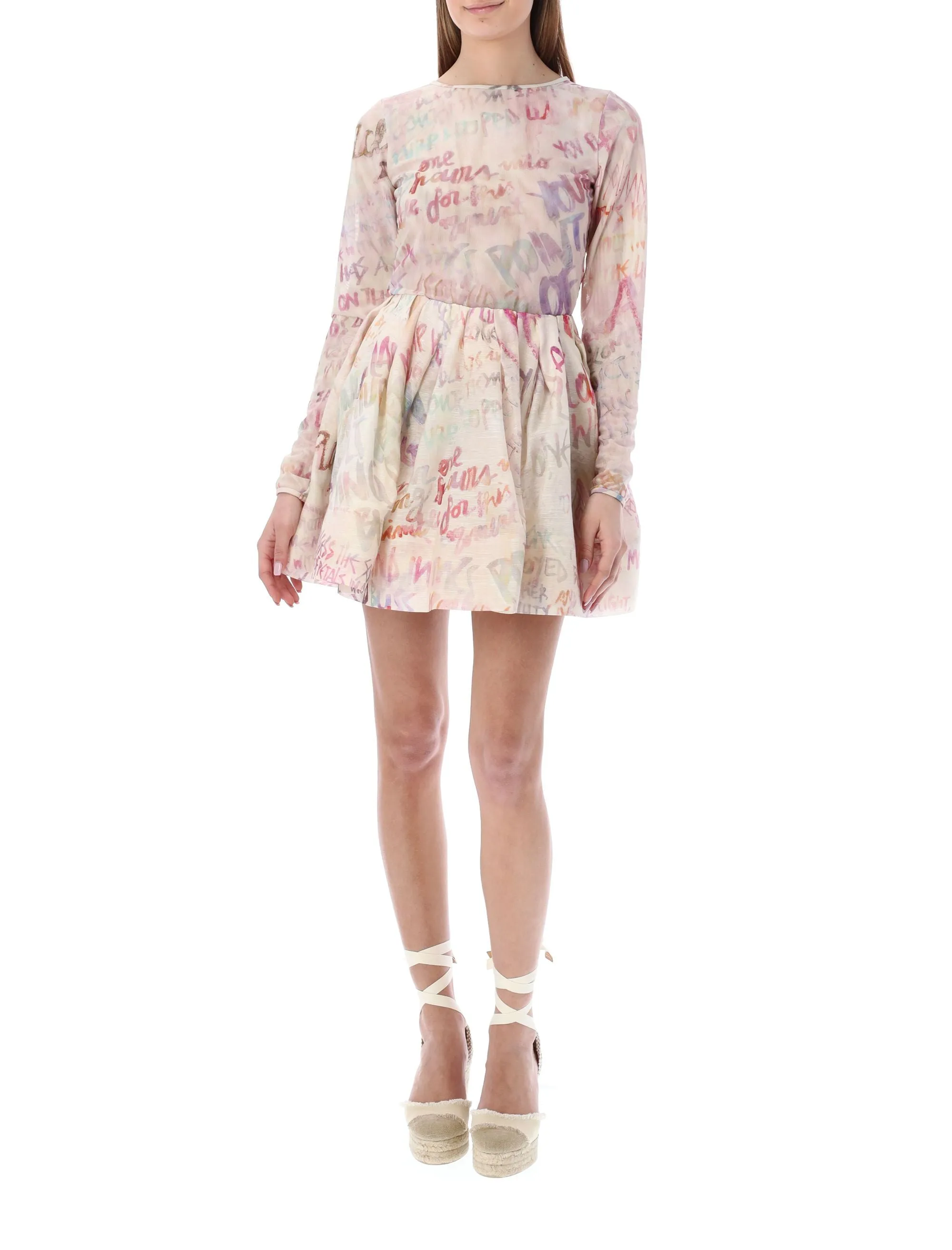 Zimmermann Dancer Gathered Mini Skirt