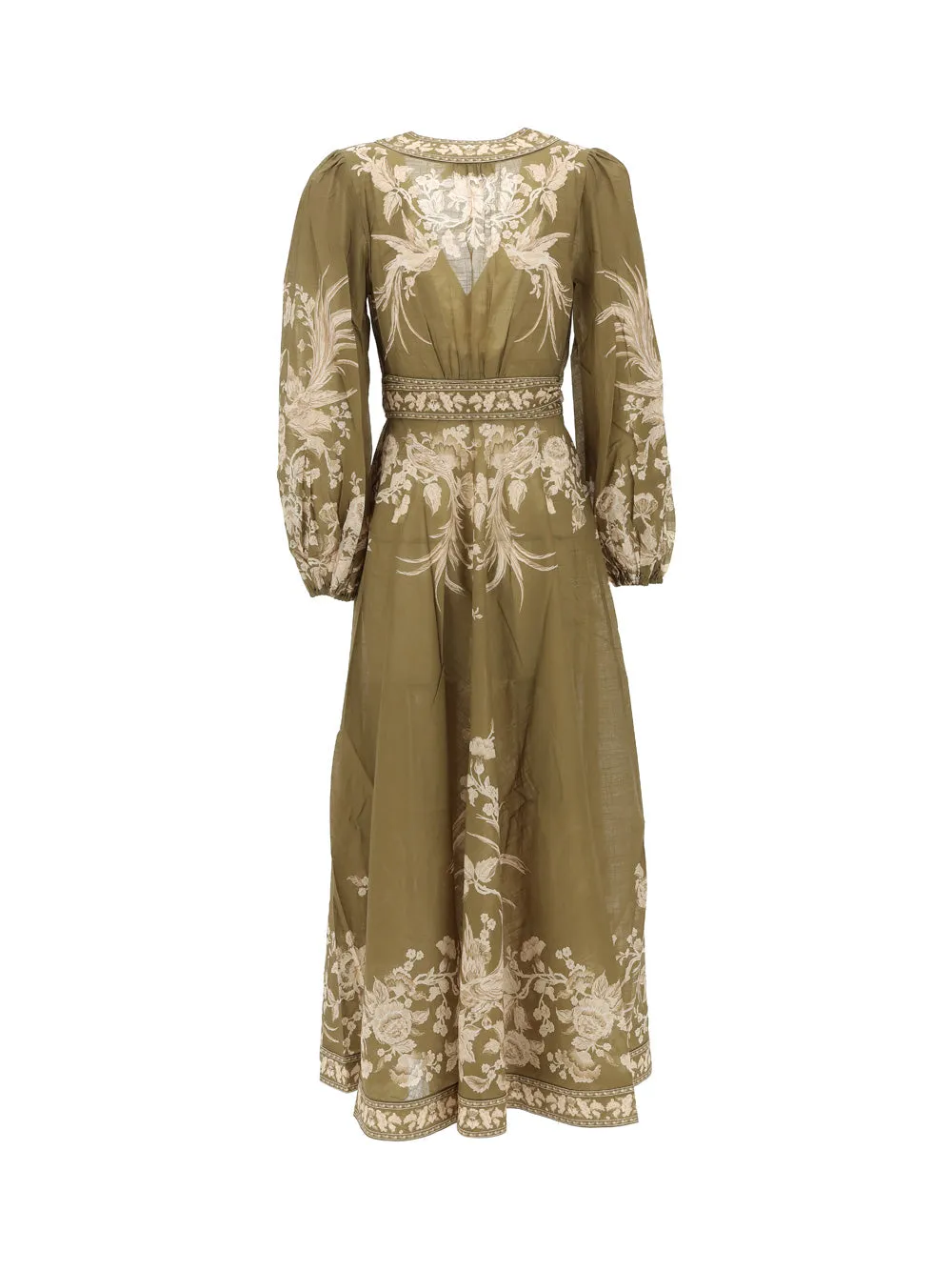 Zimmermann Floral Printed V-Neck Dress