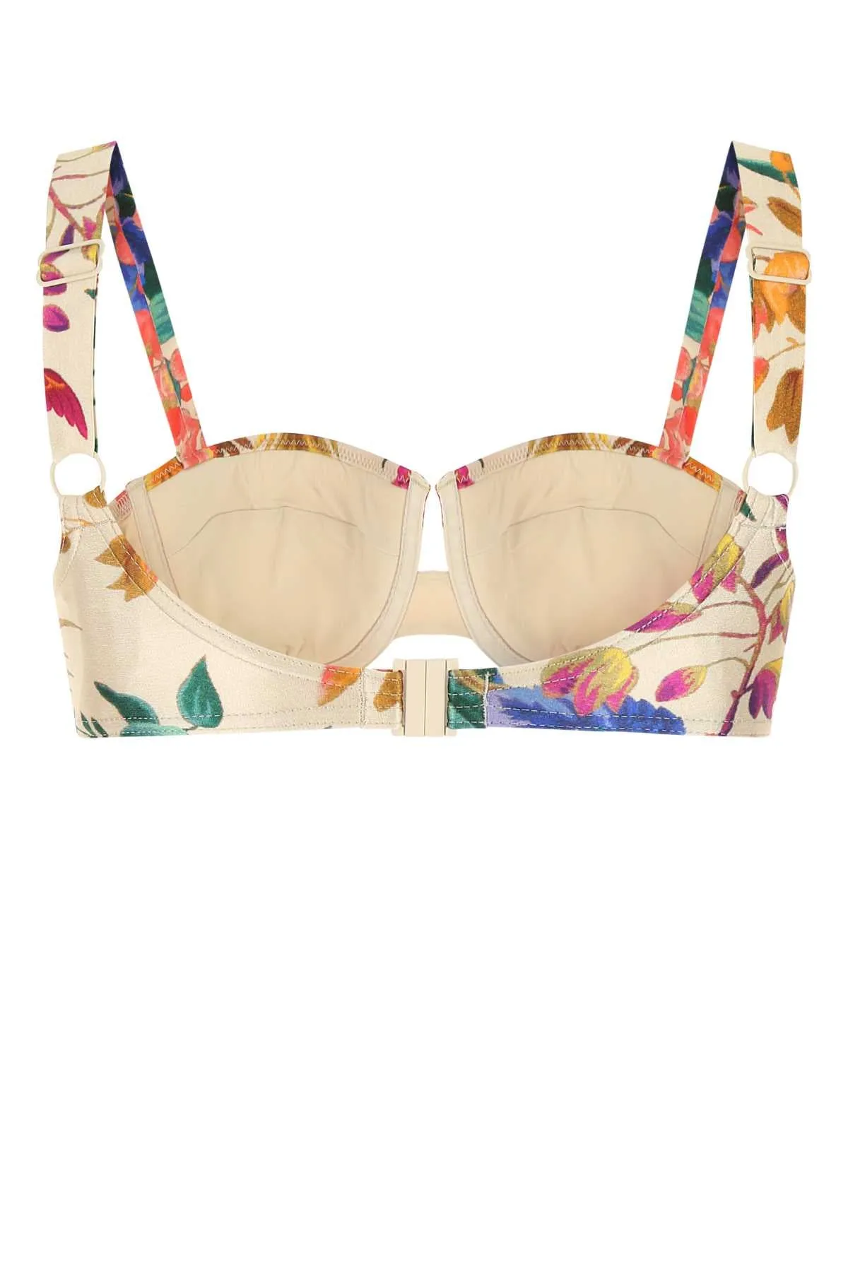 Zimmermann Tropicana Balconette Floral Print Bikini Top
